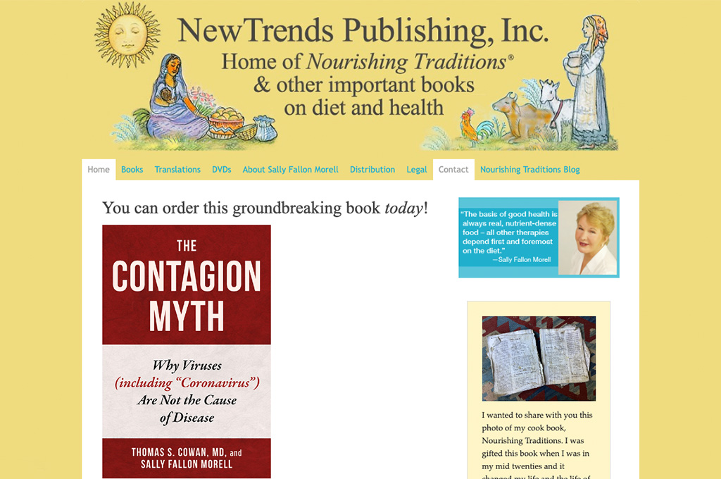 author website design for NewTrends Publishing